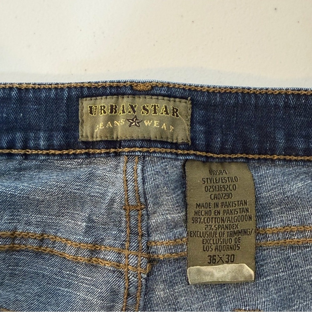 Urban Star Men's Straight-Leg Jeans in Dark Indigo - Picture 5 of 8